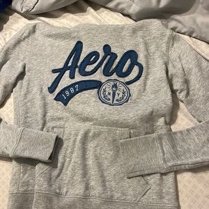 aeropostale sweatshirt blue and grey size xs